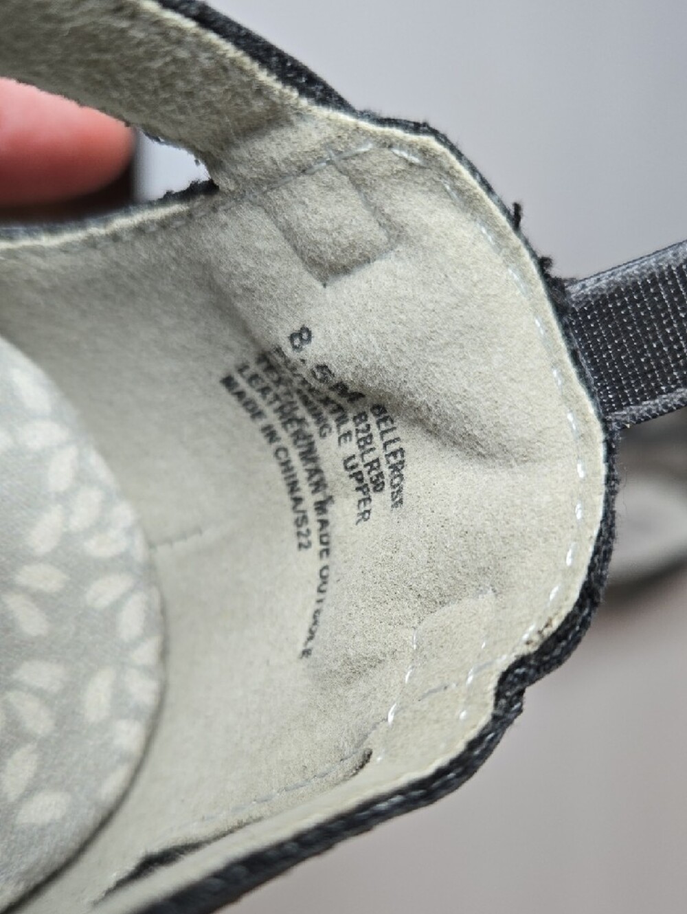 JBU Bellerose Size 8.5 Charcoal Gray Laser-Cut Velcro Strap Outdoor Casual Flat - Picture 10 of 15